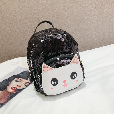 Laste seljakott litrite ja 3D elemendiga kass