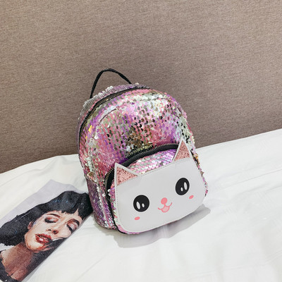 Laste seljakott litrite ja 3D elemendiga kass