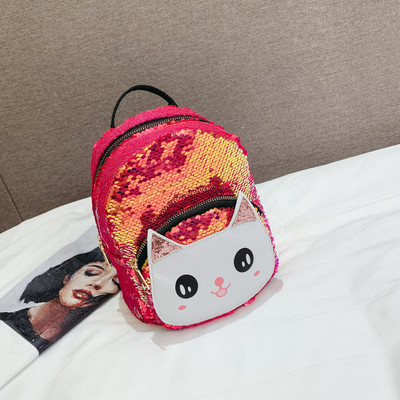 Laste seljakott litrite ja 3D elemendiga kass