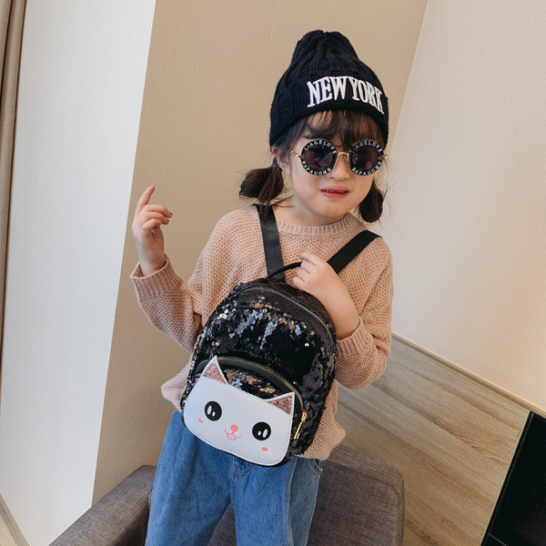 Laste seljakott litrite ja 3D elemendiga kass