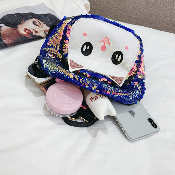 Laste seljakott litrite ja 3D elemendiga kass