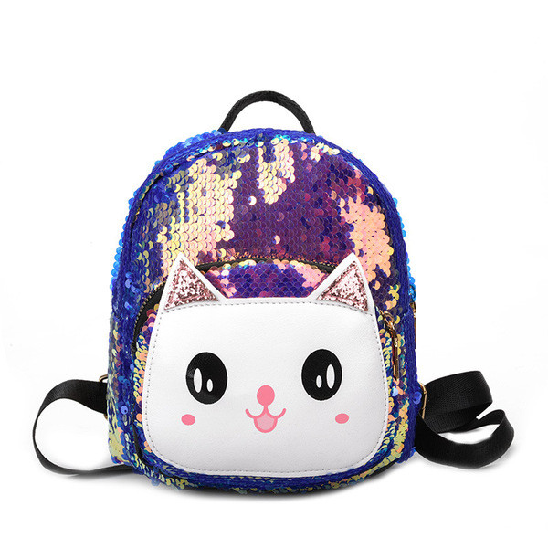 Laste seljakott litrite ja 3D elemendiga kass