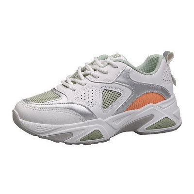 Γυναικεία αθλητικά παπούτσια με χρωματιστή σόλα