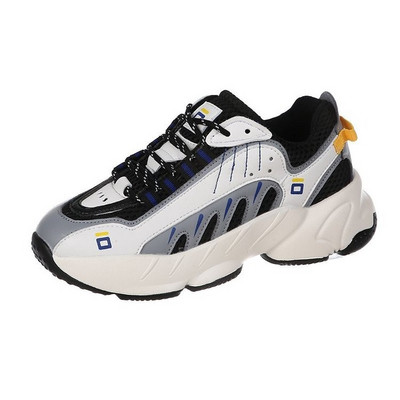 Γυναικεία αθλητικά παπούτσια με χρωματιστούς δεσμούς