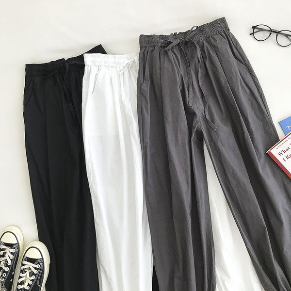 Alkalmi női nadrág rugalmas - széles modellel