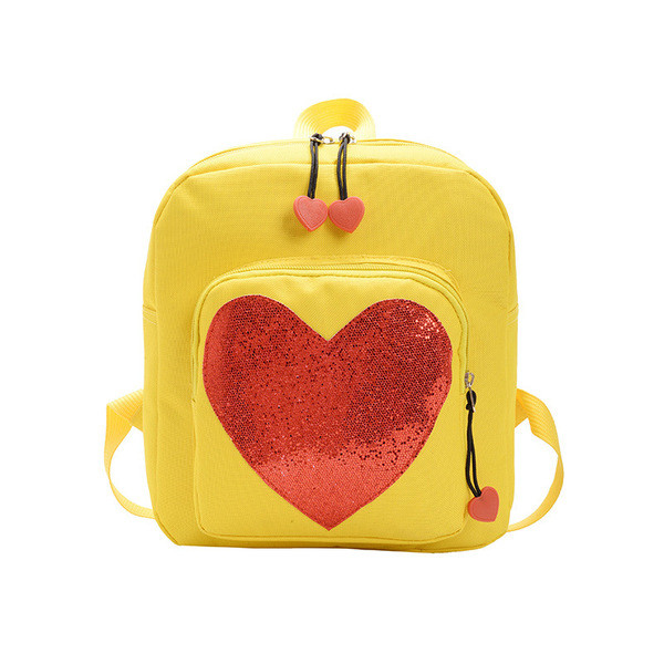 Laste seljakott südamega