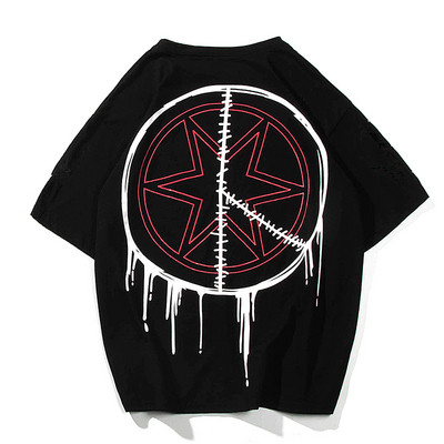 Laia mudeli suvine värvitrükiga t-särk