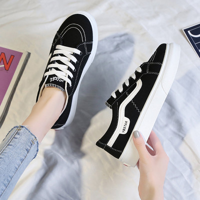 Női tornacipők új modellje textil nyakkendővel