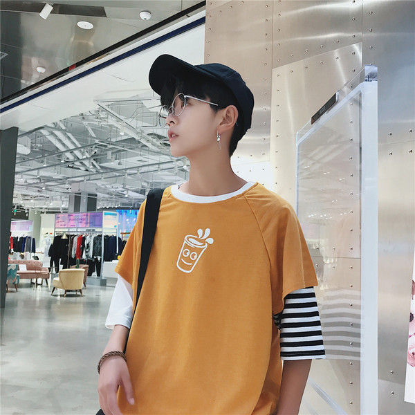 Μπλουζάκι φαρδύ μοντέλο με απλικέ