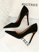 Μοντέρνα γυναικεία παπούτσια με τρουξ- ψηλά τακούνια