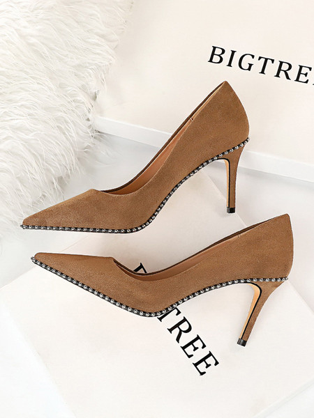 Μοντέρνα γυναικεία παπούτσια με τρουξ- ψηλά τακούνια