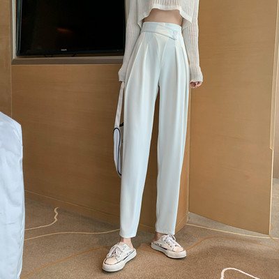 Naiste aktuaalsed püksid – lai kõrge vöökohaga mudel