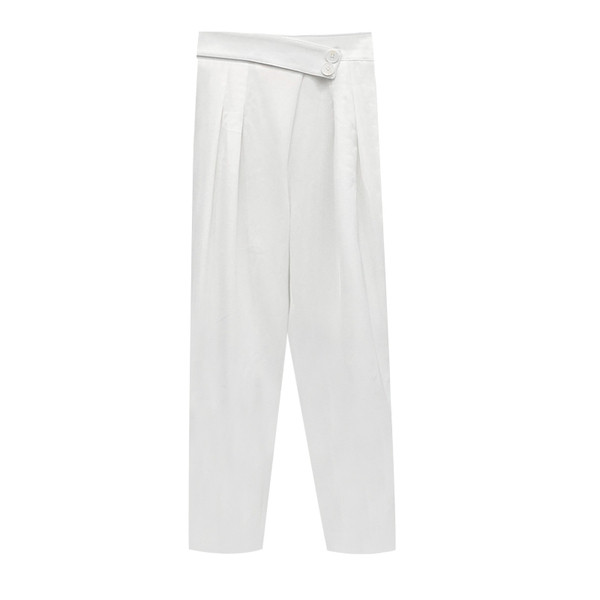 Naiste aktuaalsed püksid – lai kõrge vöökohaga mudel