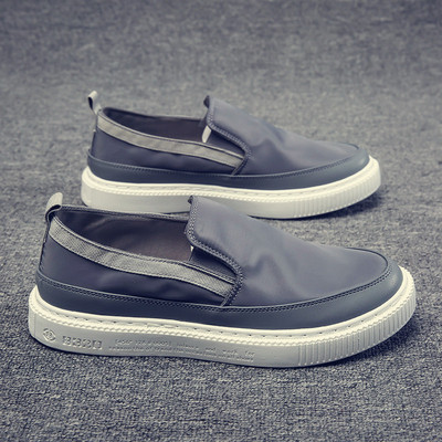 Ανδρικά μοκασίνια από υφάσματα με επίπεδη σόλα