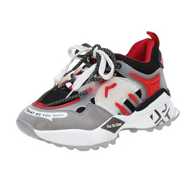 Πολύχρωμα γυναικεία αθλητικά παπούτσια με πλέγμα