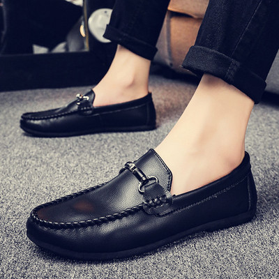 Ανδρικά έκο δερμάτινα μοκασίνια με αγκράφα