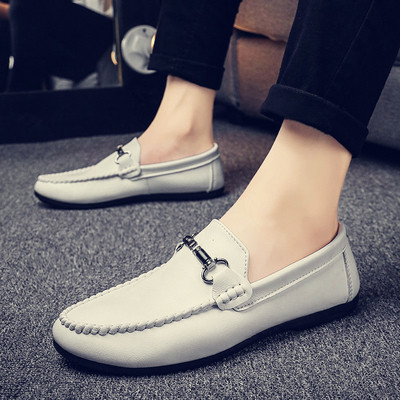 Ανδρικά έκο δερμάτινα μοκασίνια με αγκράφα