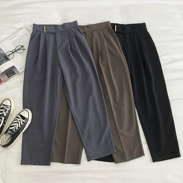 Γυναικείο μοντέρνο παντελόνι με ψηλή μέση