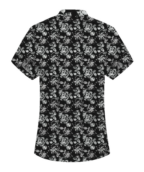 Ανδρικό casual πουκάμισο με κοντά μανίκια και μοτίβο