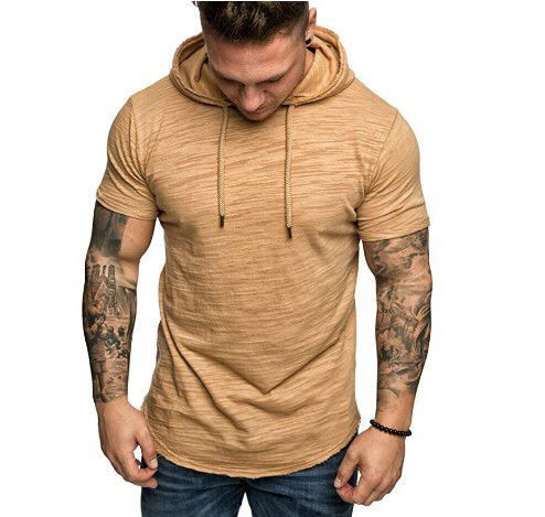 Férfi alkalmi blúz nyakkendővel és kapucnival