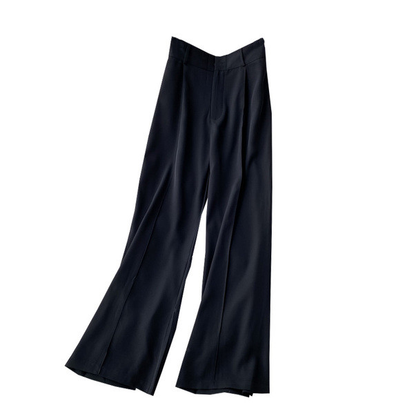 Divatos női széles nadrág, magas derékkal