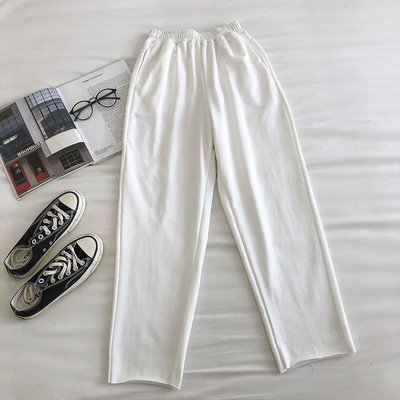 Casual γυναικείο παντελόνι με λαστικό φαρδύ μοντέλο