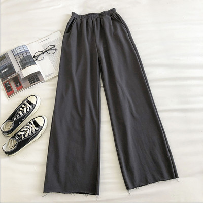 Casual γυναικείο παντελόνι με λαστικό φαρδύ μοντέλο