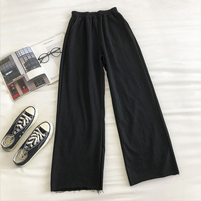 Casual γυναικείο παντελόνι με λαστικό φαρδύ μοντέλο