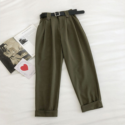 Γυναικείο παντελόνι με τσέπη και ψηλό μοντέλο με ψηλή μέση