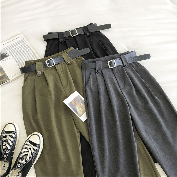 Γυναικείο παντελόνι με τσέπη και ψηλό μοντέλο με ψηλή μέση