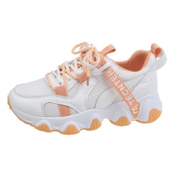 Új női tornacipő modell durva talppal és hímzéssel