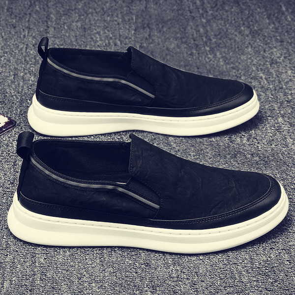 Ανδρικά μοκασίνια κατασκευασμένα από έκο δέρμα με επίπεδη σόλα