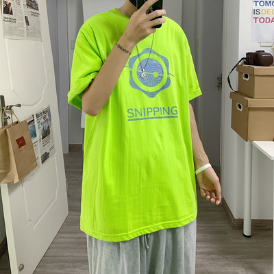 Φαρδύ μοντέλο ανδρικό μπλουζάκι καλοκαιρινό με τύπωμα