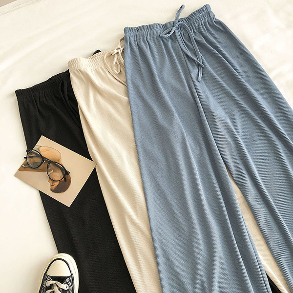 Alkalmi női nadrág rugalmas - széles modellel