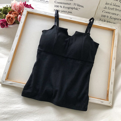 Μοντέρνο γυναικείο φανελάκι κλασικό μοντέλο με λεπτές τιράντες