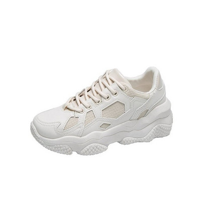 Γυναικεία έκο δερμάτινα  παπούτσια με τραχιά σόλα