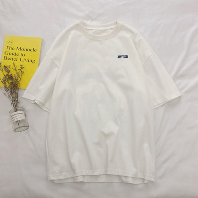 Lai 3/4 varrukate ja kirjadega suvine T-särk