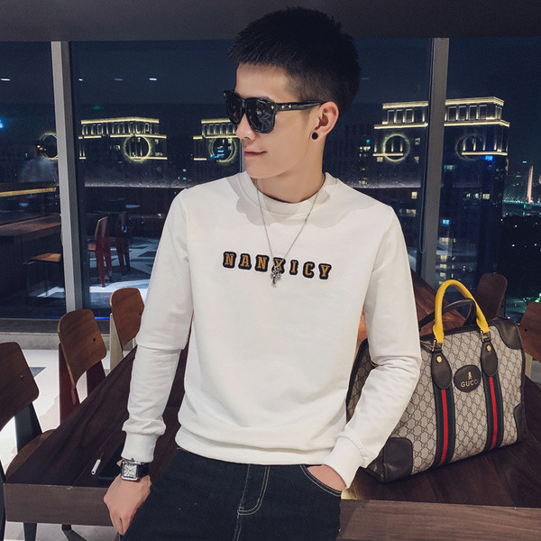 Мъжка блуза с дълъг ръкав и надпис 