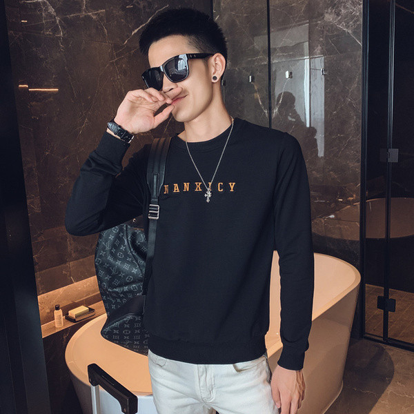 Мъжка блуза с дълъг ръкав и надпис 