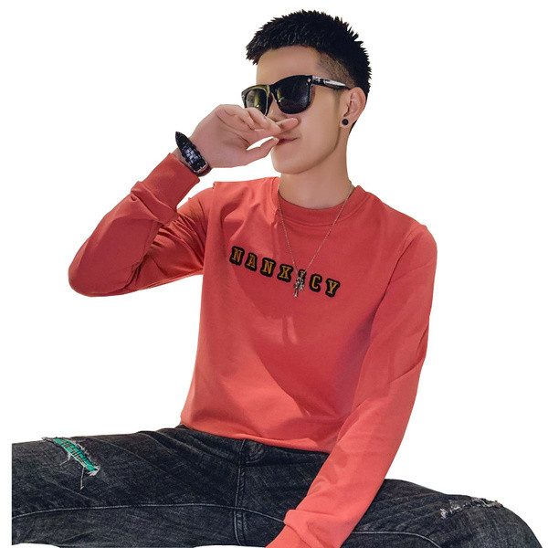 Мъжка блуза с дълъг ръкав и надпис 