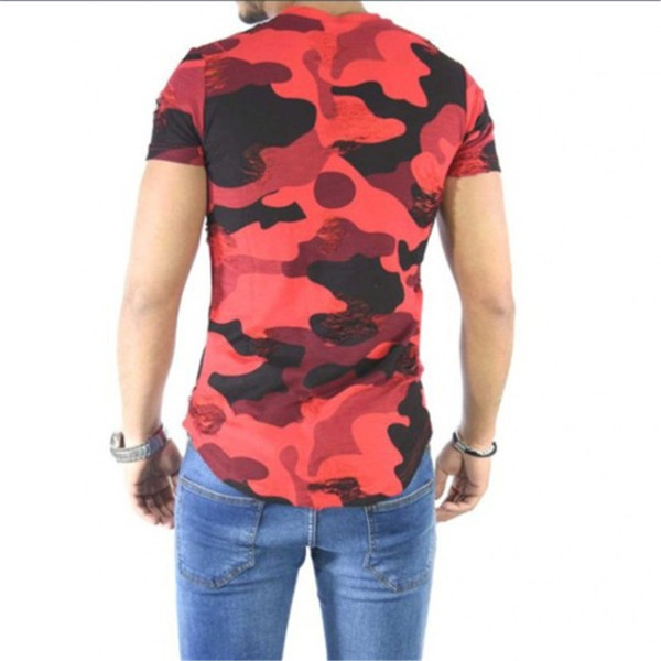 Ανδρικό casual μπλουζάκι με κοντό μανίκι οβάλ λαιμόκοψη