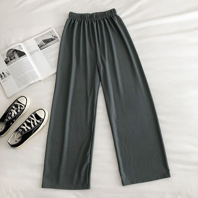 Casual γυναικείο παντελόνι με λάστιχο - φαρδύ μοντέλο