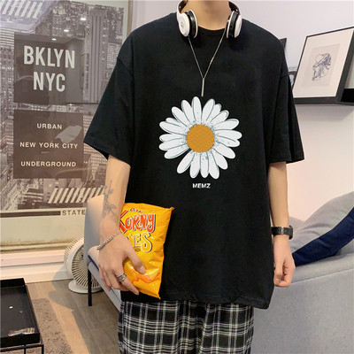 Ανδρικό μπλουζάκι με τύπωμα λουλουδιών