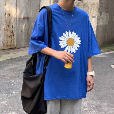 Ανδρικό μπλουζάκι με τύπωμα λουλουδιών