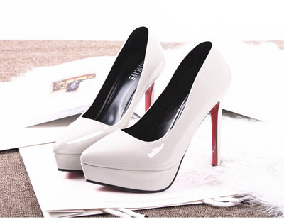 Γυναικεία μοντέρνα ψηλοτάκουνα παπούτσια από οικολογικό δέρμα