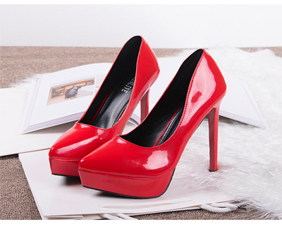 Γυναικεία μοντέρνα ψηλοτάκουνα παπούτσια από οικολογικό δέρμα