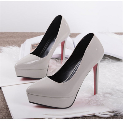 Γυναικεία μοντέρνα ψηλοτάκουνα παπούτσια από οικολογικό δέρμα