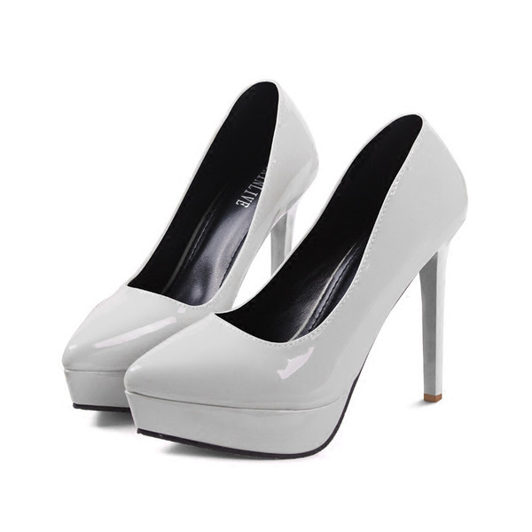 Γυναικεία μοντέρνα ψηλοτάκουνα παπούτσια από οικολογικό δέρμα