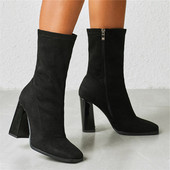 Női alkalmi cipő cipzárral és magassarkúval - két modell