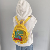 Υφασμάτινο παιδικό σακίδιο με απλικέ δεινοσαύρων